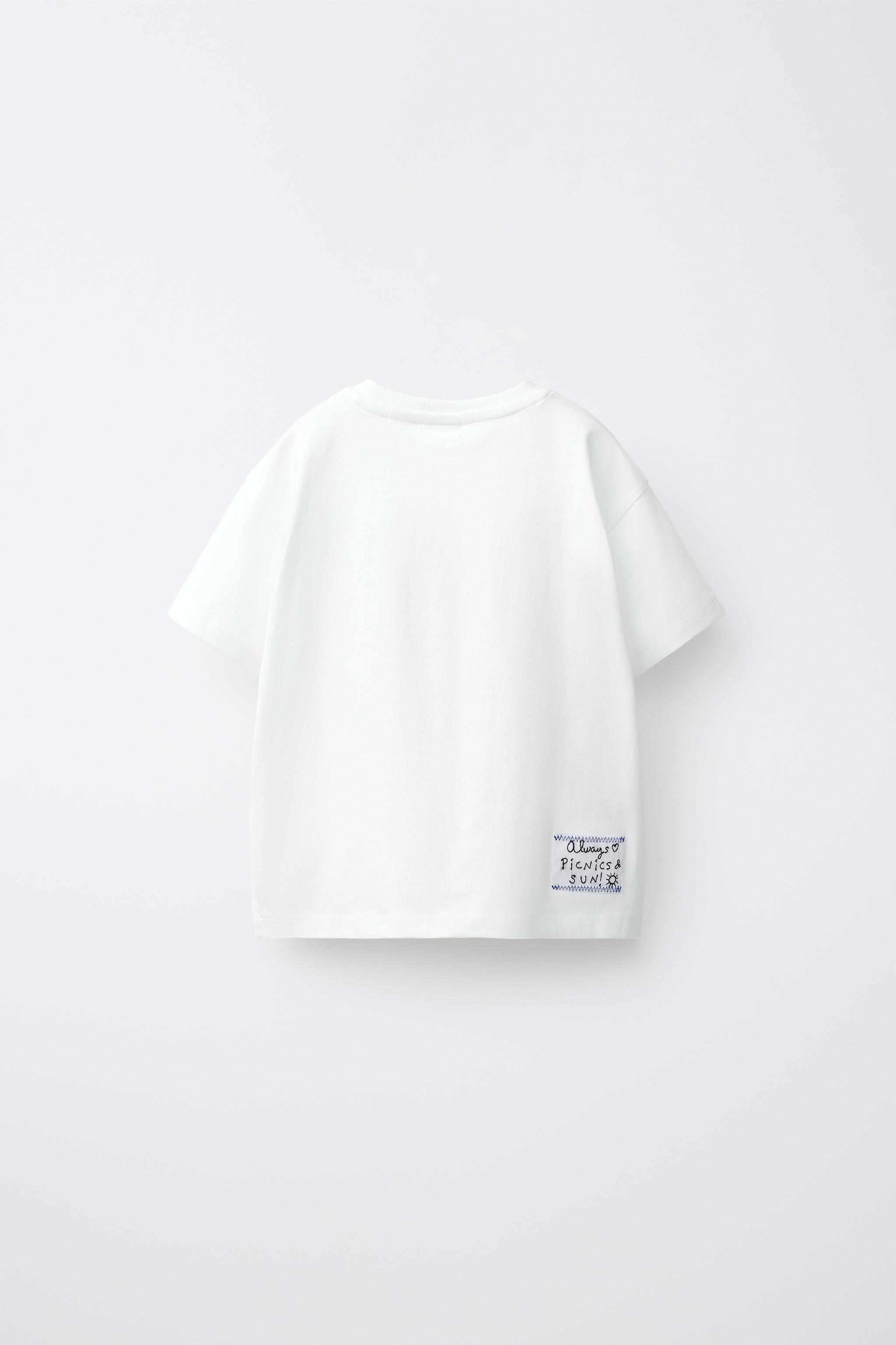 T-SHIRT IMPRIMÉ ET BRODÉ FRUITS